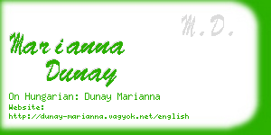marianna dunay business card